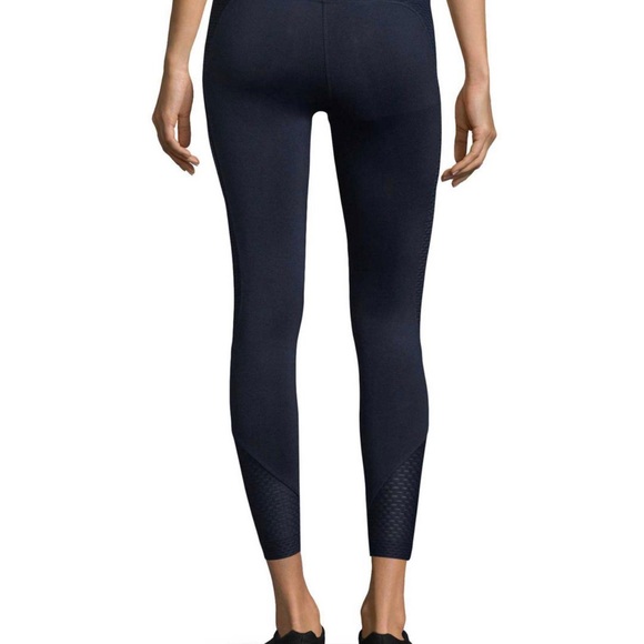 NWT Koral Curve Mid Rise Crop Leggings Midnight Blue SZ XS - Picture 2 of 2